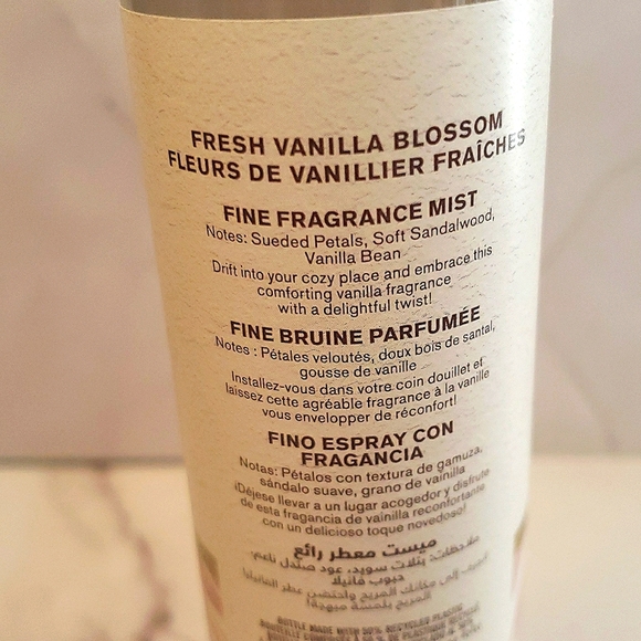 Bath & Body Works Fresh Vanilla Blossoms Fine Fragrance Mist - Picture 2 of 2